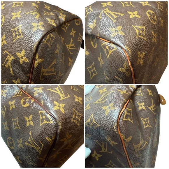 AUTHENTIC Louis Vuitton: Brown Monogram Canvas Speedy 30 - Picture 10 of 15